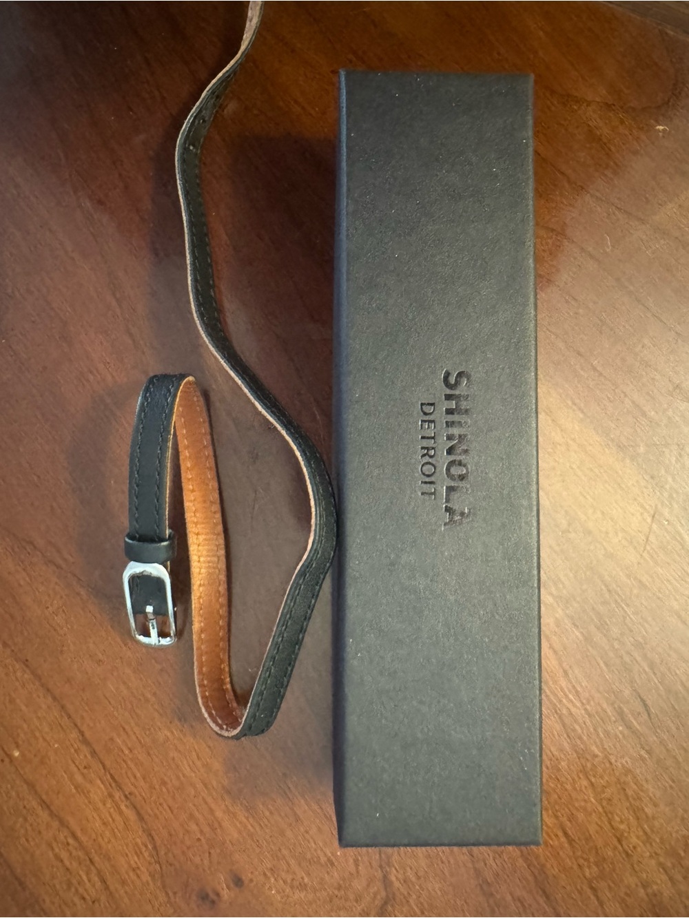 Shinola Detroit Double Wrap Leather Watch Strap